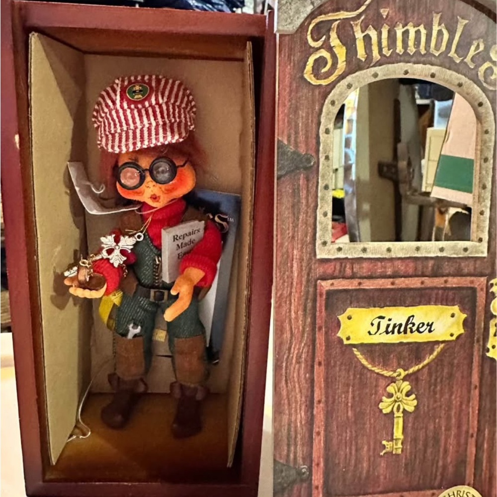 Thimble People Tinker Doll with Red Outfit
